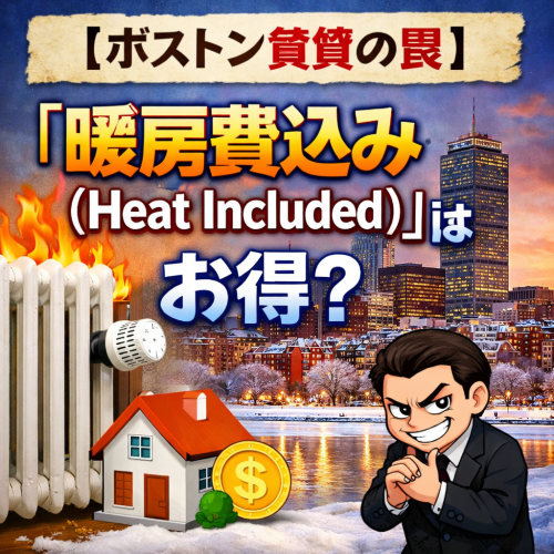 【ボストン賃貸の罠】「暖房費込み(Heat Included)」はお得？古いアパートと一戸建てに潜む光熱費の落とし穴